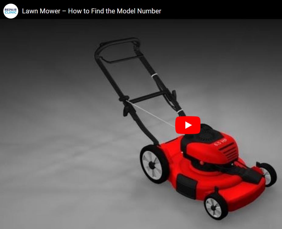 find lawnmower model
