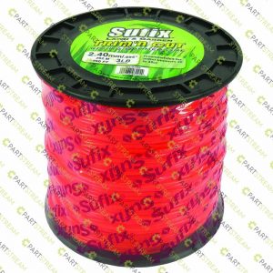 lawn mower SUFIX ROUND NYLON 3LB SPOOL .095 (2.4MM) ORANGE » Trimmer Line