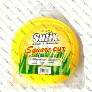 lawn mower SUFIX SQUARE NYLON 1LB CLAMSHELL .130 (3.3MM) » Trimmer Line