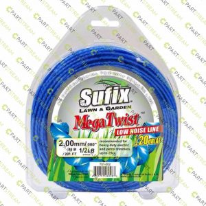 lawn mower SUFIX MEGATWIST NYLON 1/2LB CLAMSHELL .080 (2.0MM) » Trimmer Line