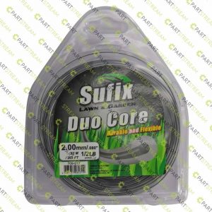 lawn mower SUFIX DUO ROUND NYLON 1/2LB CLAMSHELL .080 (2.0MM) » Trimmer Line