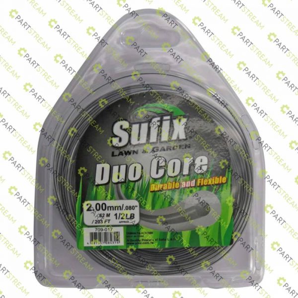 lawn mower SUFIX DUO ROUND NYLON 1/2LB CLAMSHELL .080 (2.0MM) » Trimmer Line