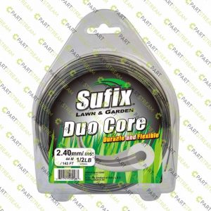 lawn mower SUFIX DUO ROUND NYLON 1/2LB CLAMSHELL .095 (2.4MM) » Trimmer Line