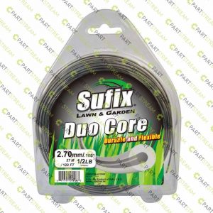 lawn mower SUFIX DUO ROUND NYLON 1/2LB CLAMSHELL .105 (2.7MM) » Trimmer Line