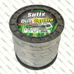 lawn mower SUFIX DUO SQUARE NYLON 3LB SPOOL .105 (2.7MM) » Trimmer Line