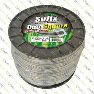 lawn mower SUFIX DUO SQUARE NYLON 5LB SPOOL .130 (3.3MM) » Trimmer Line